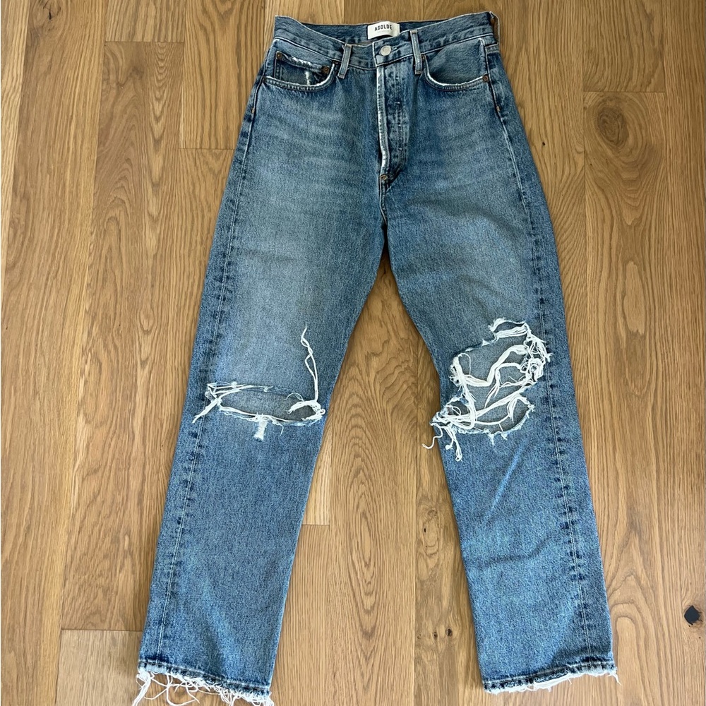 Agolde Distressed Straight Leg